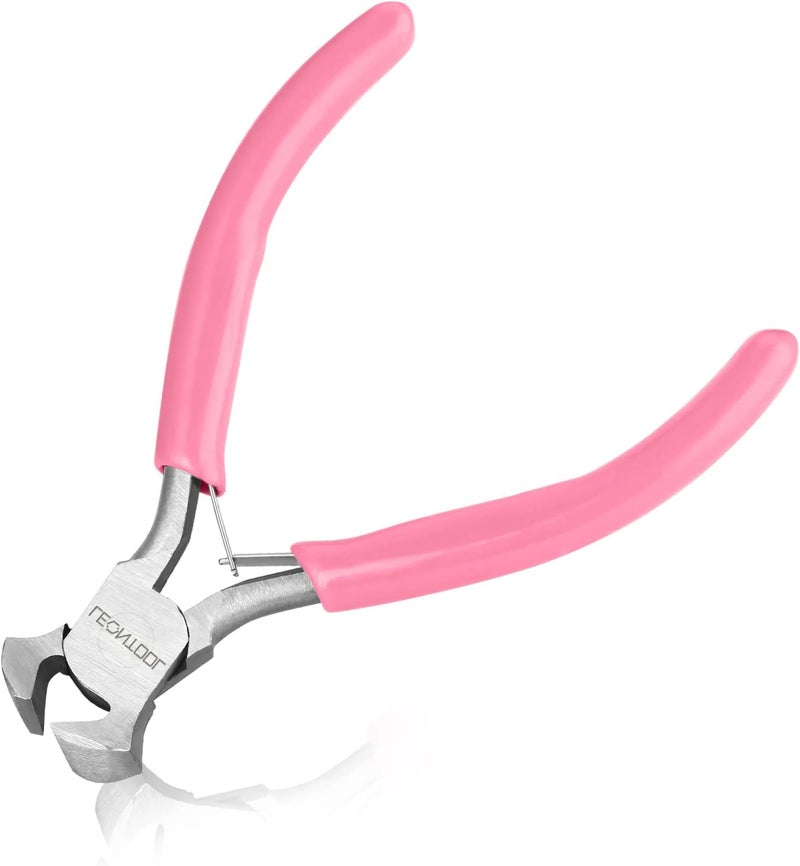 LEONTOOL 4-Inch End Cutting Pliers - Mini Jewelry Pliers Wire Cutter for Jewelry Making - End Snips Nail Puller - Image 1
